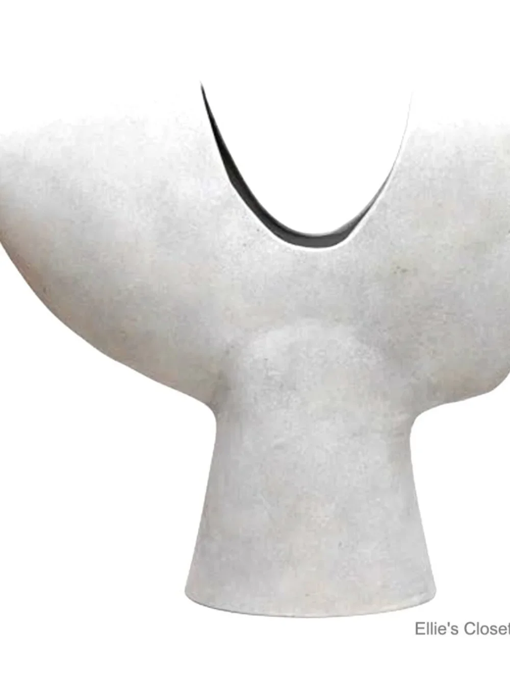 Modern Abstract Terracotta Vase for Indoor Tabletop Display
